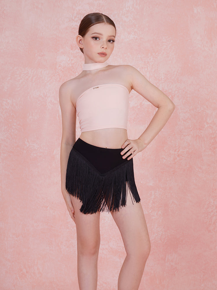 Angular Fringe Skirt Kids #2213