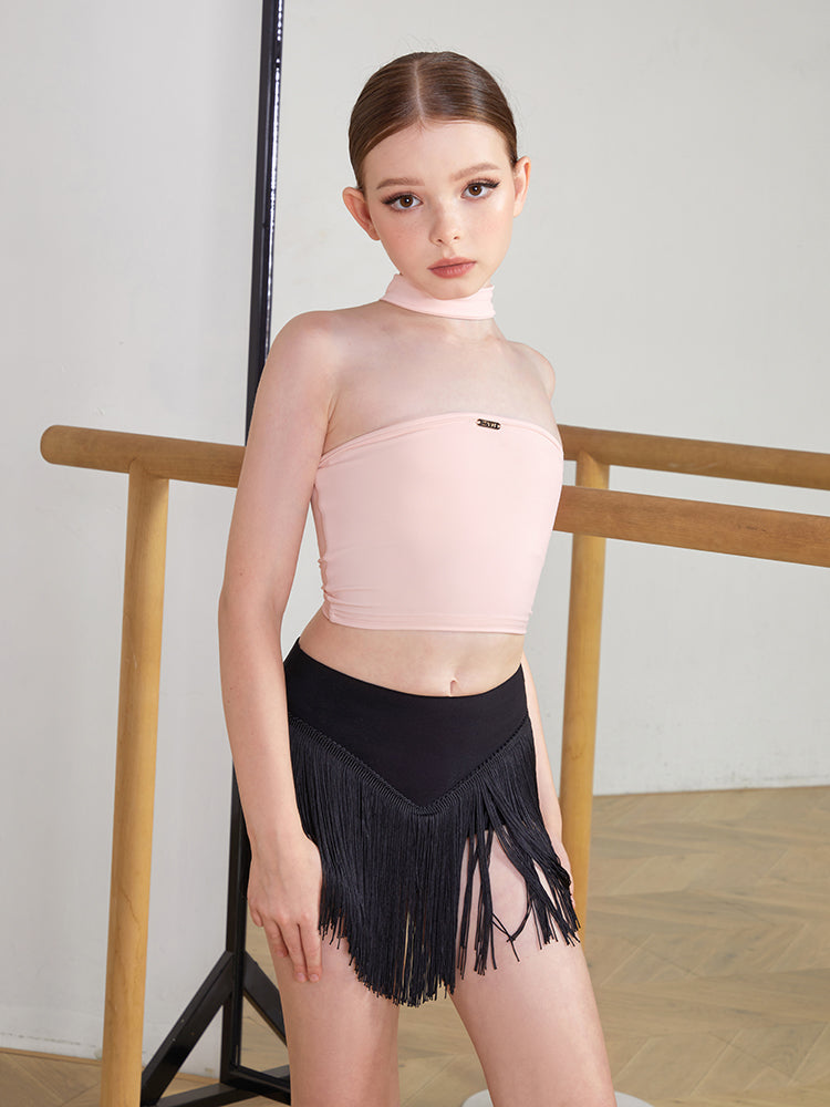 Angular Fringe Skirt Kids #2213