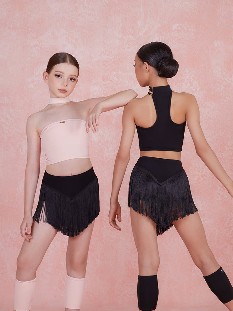 Angular Fringe Skirt Kids #2213